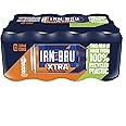 IRN-BRU XTRA, 12 Pack Zero No Sugar & Low Calorie with XTRA Taste Fizzy Drinks Multipack Cans - 12 x 330ml Cans