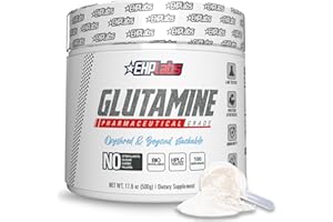 EHP LABS EHPlabs Glutamine Recovery Amino Acids (500g) Improves Protein Metabolism, Improves Focus & Concentration - 100 Servings