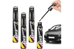 Pardofelis 4 Stück Lackstift Auto Schwarz, 12ml Auto Reparatur Lack Auto Pinsel, Auto Kratzer Reparatur Stift, Lackreparaturstift für Auto Kratzer Reparatur
