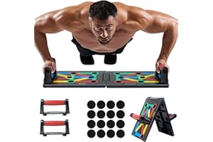 GUKOY Push Up Board Foldable 12 in 1 Press Up Boards Fitness Gym Muscle Strength Push-Up Stand, Przenośny sprzęt sportowy dla mężczyzn, kobiet, ćwiczeń domowych