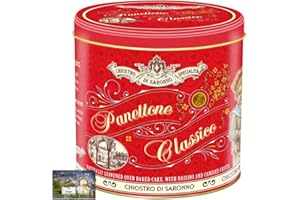 TJMOLTEN Panettone Italian - Italian Christmas Cake - Bakery Fresh Cake Gift in Panettone Tin | Panettone Italian Cakes made with raisins & fruits | Authentic Italian 1KG Panettone in Gift tin (Panettone Cake)