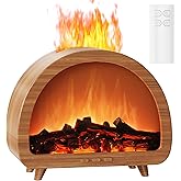 Diffuserlove Diffuseur d'huiles essentielles de cheminée, d'aromathérapie, diffuseur d'huile à brume froide, humidificateur c