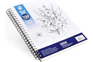 TBC The Best Crafts - A4 Blocco Album Da Disegno Professionale A Spirale - Sketchbook 100sheet. Carta Da Disegno Per Artisti. Album Disegno Ideale Per La Scuola, Quaderno Da Disegno