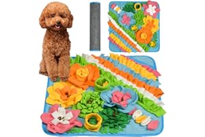 OSDUE Tappeto Olfattivo Cane, 50 cm Foraggiamento Tappeto per Cani Addestramento Foraggiamento di Animali Lavabile Antiscivolo Tappetino Puzzle di Snuffle Giocattolo per Cani Attivazione Mentale Cane