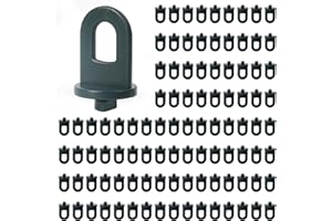 GUCASS 100 klipsów do szklarni o dużej nośności – stabilne uchwyty na rośliny, idealne oczka z tworzywa sztucznego, do zawieszenia szklarni i raju