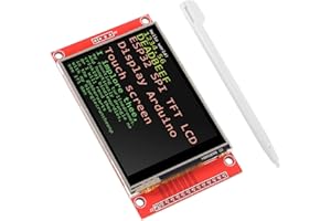 ALAMSCN 2.8" ILI9341 TFT LCD Touch Display 240x320 Touch Panel SPI Serielles Port Modul 5V/3.3V mit Touch Pen mit SD Kartensteckplatz