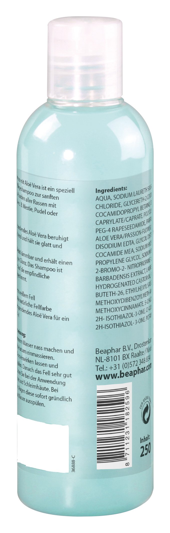 Dog Shampoo for White Fur pH Neutral Dog Shampoo with Aloe Vera Shampoo