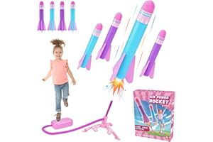 HappyKidsClub Giocattolo Razzo per bambini, regali di Natale per ragazze 3-12 anni, giocattoli da giardino e giochi all'aperto dai 3 ai 12 anni