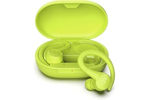 JLab Go Air Sport słuchawki do biegania, prawdziwe bezprzewodowe słuchawki douszne, słuchawki douszne, bezprzewodowe słuchawki douszne z haczykami, do uprawiania sportu i siłowni, IP55, odporne na