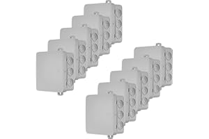 REV Verteilerkasten 10x, 12-fach Abzweigkasten-Verteilerdose 85x85x37mm IP54, grau