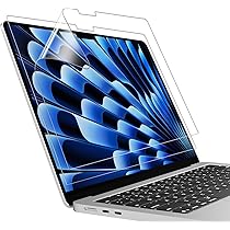 Custodia FINTIE Per MacBook Air 13.6" M4/M3/M2 | Copertura Rigida Trasparente Anti-Impronte | Colore Mezzanotte - Foto 8