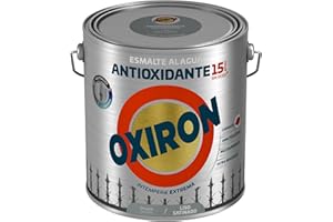 OXIRON Esmalte antioxidante al agua Liso Satinado Gris Perla 2,5L