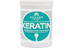 Kallos KJMN Keratin Regenerating Hair Mask with keratin and milk protein for dry, damaged and chemically treated hair 1000 ml - 33,81 Fl Oz