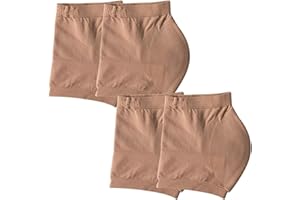 Mirrwin Gel Heel Socks Breathable Gel Heel Socks Silicone Moisturising Gel Heel Socks Moisturises Dry Skin Protects Heel Pain and Care 2 Pairs Complexion