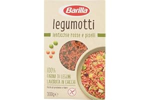 Barilla, Legumotti Lenticchie Rosse e Piselli - Ricchi di Proteine e Fibre - Senza Glutine - Pacco da 300 gr
