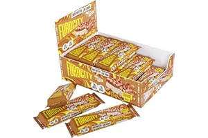 Furocity by Tyson Fury Protein Bars, Caramel Flavour, Case of 15 x 60g Bars, 20g Protein per Serving, Low in Sugar, Pre and Post-Workout Snack