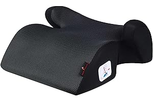 WALSER Siège enfant Juniors Best, rehausseur de siège enfant avec guide de ceinture, rehausseur de siège enfant voiture, anthracite 15014