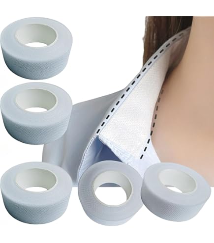 AHANDMAKER Schweißpads Für Halsbänder & Hüte, 30 Stück Schwarz, Saugfähig, Selbstklebend, 288x67 Mm