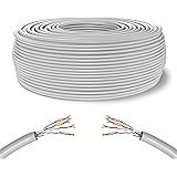 Mr. Tronic 50m Ethernet Network Bulk Cable | CAT5E, AWG24, CCA, UTP, RJ45 | High-Speed Data | LAN Gigabit Internet Connection