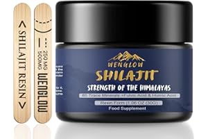 WENGLOW Pure Himalayan Shilajit Resin 30g – Gold Grade Mineral Resin with Fulvic & Humic Acid, 85+ Trace Elements | Natural Energy, Strength & Vitality Support – 100% Authentic & Lab-Tested