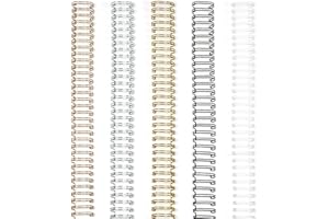 RAYSON Lomos de encuadernación de alambre, 34 bucles, colores mixtos, 40 hojas, paso 3:1, 7,9 mm, A4, paquete de 100