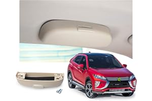 RUIYA Eclipse Cross/Outlander/Outlander Sport Étui à lunettes de soleil pour intérieur de voiture (Beige)