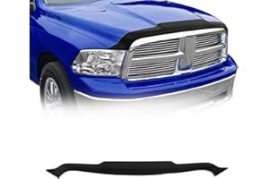 ‎OMAC OMAC Motorhaube Deflektor Insektenschutz kompatibel mit Dodge RAM 1500 2009-2018 Dunkel