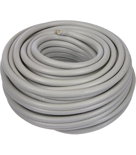 Câble électrique H05VV-F 3x1mm Blanc - 50 Mètres - Pour Raccordements Et Rallonges Sécurisées