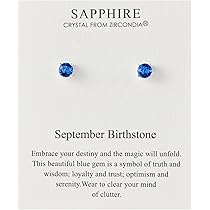 Orecchini A Cerchio Con Cristalli CZ E Zaffiri Dorati: Orecchini A - Foto 7