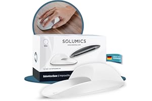SOLUMICS Magic Mouse Case für verbesserte Handhaltung | Das Magic Mouse Upgrade | Eine kompakte Hülle für die Apple Maus | Die perfekte Base | Passend für alle Versionen (Weiß)