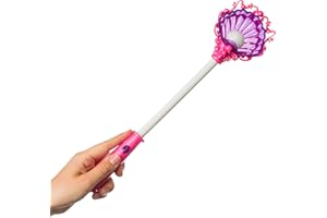Brandsseller Baguette magique coquillage sirène avec éclairage jouet carnaval déguisement fille - Rose
