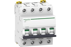 Schneider Electric A9F75416 Interruptor Automático Magnetotérmico Ic60N, 4P, 16A, Curva D