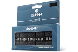 Raquex Evolve Overgrips - 5 Grips - Antidérapantes Multicolores pour Raquette de Tennis, Badminton, Squash, Padel