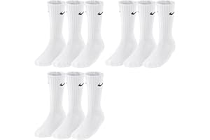 Nike U Nk V Cush Crew - 3p Value Socquettes Mixte (lot de 3)