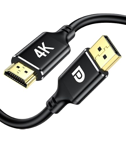 DeleyCON 2m DisplayPort Zu HDMI Kabel – 4K@60Hz, 1080P Bis 240Hz – Vergoldete Kontakte, Alu-Gehäuse, Baumwollmantel – Plug & Play