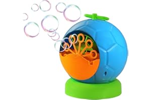 Trendario Seifenblasenmaschine Für Kinder & Erwachsene im Fussball Design, 500 Seifenblasen pro Minute, ideal für Party, Hochzeit, Deko, Geburtstag