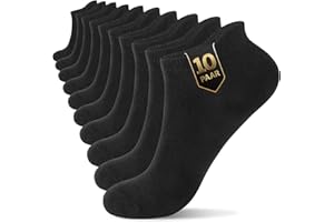 YouShow Sneaker Socken Herren Damen 10 Paar bio Baumwolle Kurze Socken Knöchelsocken Halbsocken Unisex Socks Solid Schwarz Weiß Grau