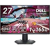 Dell G2724D 27 Inch QHD (2560x1440) Gaming Monitor, 165Hz, Fast IPS, 1ms, AMD FreeSync Premium, NVIDIA G-SYNC Compatible, 99%