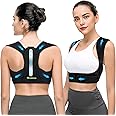 Fiohiros Posture Corrector for Men and Women, Back Brace Support for Hunchback, Adjustable Upper Back Straightener Belt, Providing Pain Relief from Back, Shoulder, Neck, Scoliosis S/M