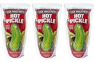 GIFTOLUXE Van Holten's Hot Pickle - Large | Pickle in a Pouch - Pack of 3