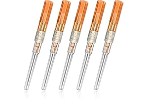 Piercing Nadeln, SOTICA 5 Stück Piercing Nadeln mit Kanüle 14 Gauge Ohr Nase Piercing Nadel für Piercing Zubehör (14G)