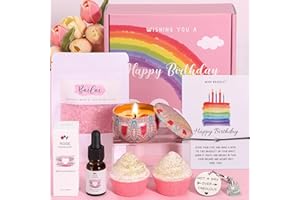 BAICAI Bath Sets Birthday Pamper Gifts for Women Her, Unique Skin Care Birthday Hampers for Women Happy Birthday Self Care Gifts for Her, Female Birthday Basket Presents Ideas for Women Best Friend, Sister