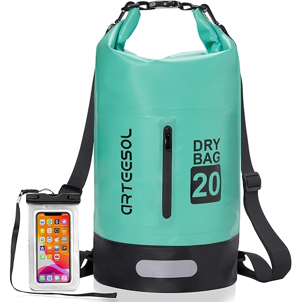 Bolsa Seca Impermeable Para Mujeres Y Hombres, Con Parte Superior Enrollable, Ligera, Bolsa De Almacenamiento Seca Para Viajes, Natación, Canotaje, Kayak, Campamento Y Playa, Verde-10L