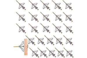 MAGOSIS Plasterboard Wall Plugs and Screws Plasterboard Fixings Dry Wall Fittings Heavy Duty Anti-Rotational Expansion Tube Plasterboard Anchor Screws for TV Wall Brackets Hollow Drywall Cavity