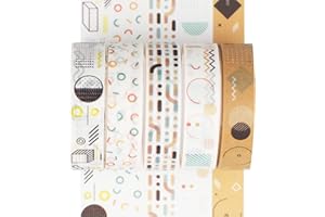 YUBX 5 rotoli Washi Tape Set Nastro Decorativo per Fai da Te, diari proiettili, pianificatori, Scrapbooking, Confezioni (POP)