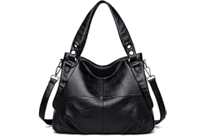 Sacmill Damen Handtasche Große Leder Damenhandtasche Umhängetaschen Designer Schultertasche Hobo Tasche