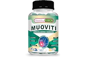 HEALTHY FUSION HealthyFusion by Fersa Curcuma + Collagene + Condroitina + Msm + Vitamina C, Articolazioni, Muscoli e Ossa, Potente Antinfiammatorio con Azione Analgesica, Riduce Ed Elimina Il Dolore, 50 Unità