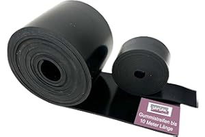 SARIAN Gummistreifen 3 mm stark viele Größen Industriequalität Gummiunterlage Schutzmatte Gummidichtung Rolle Garage Matte Industriegummi Bautenschutzmatte Vollgummi Gummileiste (1200x80x3mm)