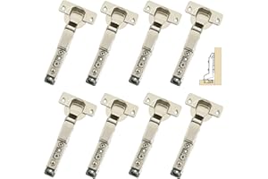 GEFONG 95 Grado Arremetida Bisagras con Amortiguadores 35mm para Puerta de Armario Cocina Bisagra Silenciosa de Cierre Suave pare Puertas de Muebles 8 Piezas