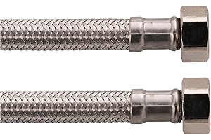 Sanitop-Wingenroth Wąż armaturowy do podłączenia kranu | 3/8 x 1/2 cala x 500 mm | wąż elastyczny | wąż łączący | elastyczny wąż przyłączeniowy | 19384 9